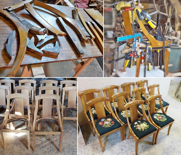Set židlí biedermeier